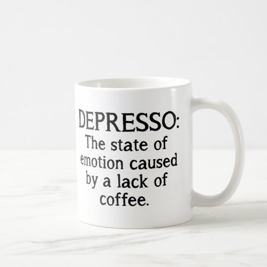 Depresso Funny Coffee Mok (Rechts)