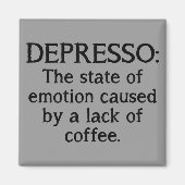 Depresso Grappige ijskast magneet (Voorkant)