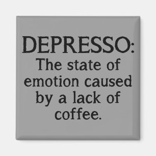 Depresso Grappige ijskast magneet