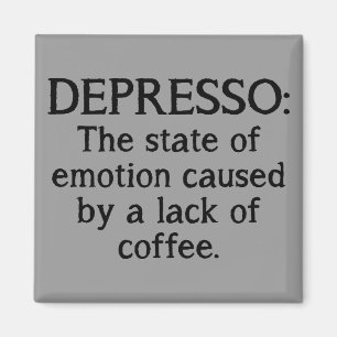 Depresso Grappige Koelkastmagneet Magneet