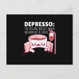 Depresso-koffie Briefkaart