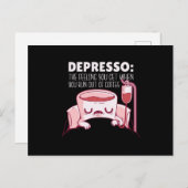 Depresso-koffie Briefkaart (Voorkant / Achterkant)
