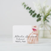 Deprivale Makeup Artist Professional Round Visitekaartje (Staand voorkant)