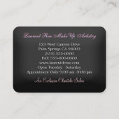 Deprivale Makeup Artist Professional Round Visitekaartje (Achterkant)