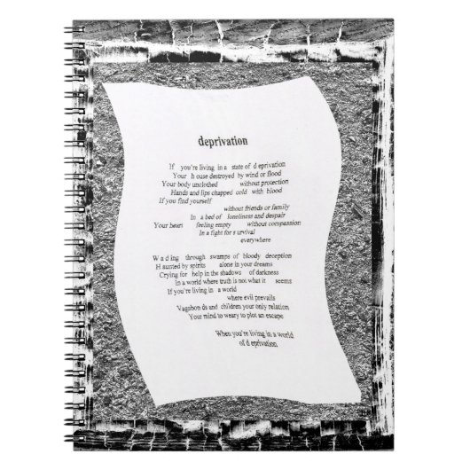 Deprivatie Notitieboek (Voorkant)
