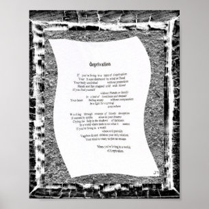Deprivatie Poster