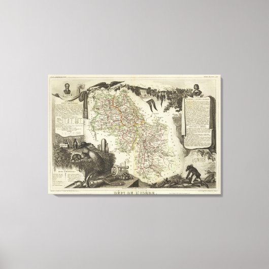 Dept about L'Isere Canvas Afdruk (Voorkant)