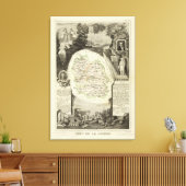 Dept any Lozere Canvas Afdruk (Insitu (Woonkamer))
