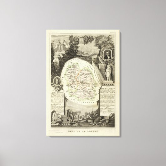 Dept any Lozere Canvas Afdruk (Voorkant)