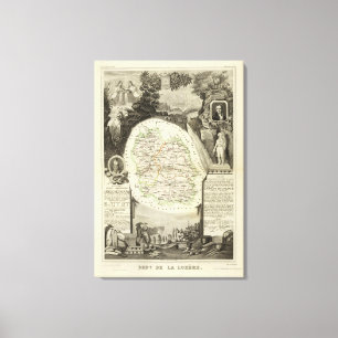Dept any Lozere Canvas Afdruk