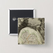 Dept any Lozere Vierkante Button 5,1 Cm (Voorkant /achterkant)