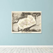 Dept De Hautes Alpes Canvas Afdruk (Insitu (Houten vloer))