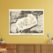 Dept De Hautes Alpes Canvas Afdruk (Insitu (Woonkamer))