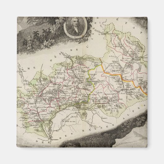 Dept De Hautes Alpes Magneet (Voorkant)