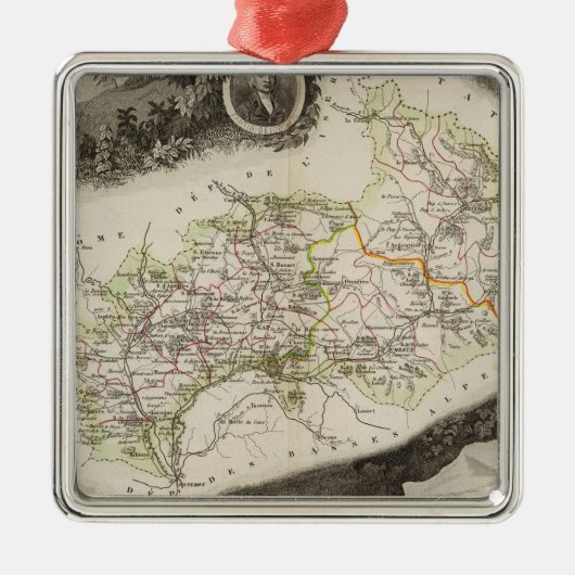Dept De Hautes Alpes Metalen Ornament (Voorkant)