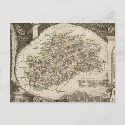 Dept. De La Hte Saone Briefkaart (Voorkant)