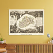 Dept. De La Hte Saone Canvas Afdruk (Insitu (Woonkamer))