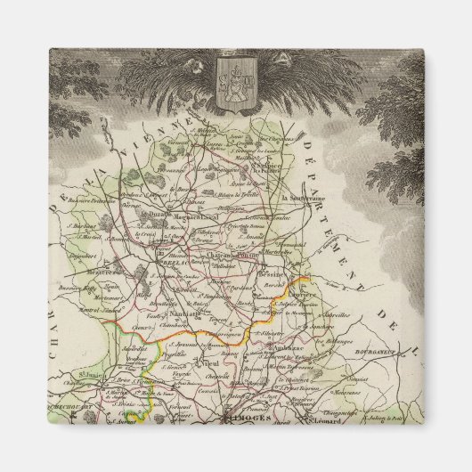 Dept. De La Hte Vienne Magneet (Voorkant)