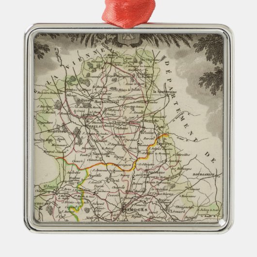 Dept. De La Hte Vienne Metalen Ornament (Voorkant)