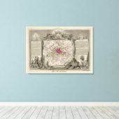 Dept. De La Seine Canvas Afdruk (Insitu (Houten vloer))