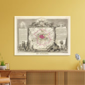 Dept. De La Seine Canvas Afdruk (Insitu (Woonkamer))