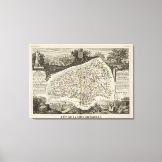 Dept. De La Siena Bottom Canvas Afdruk (Voorkant)