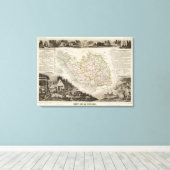 Dept. De La Vendee Canvas Afdruk (Insitu (Houten vloer))