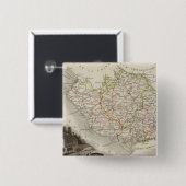 Dept. De La Vendee Vierkante Button 5,1 Cm (Voorkant /achterkant)