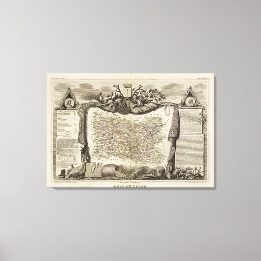 Dept. De L'Oise Canvas Afdruk (Voorkant)