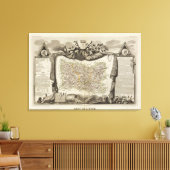 Dept. De L'Oise Canvas Afdruk (Insitu (Woonkamer))