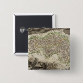 Dept. De L'Orne Vierkante Button 5,1 Cm (Voorkant /achterkant)