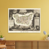 Dept Des Vosges Canvas Afdruk (Insitu (Woonkamer))