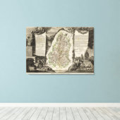 Dept. Du Haut Rhin Canvas Afdruk (Insitu (Houten vloer))