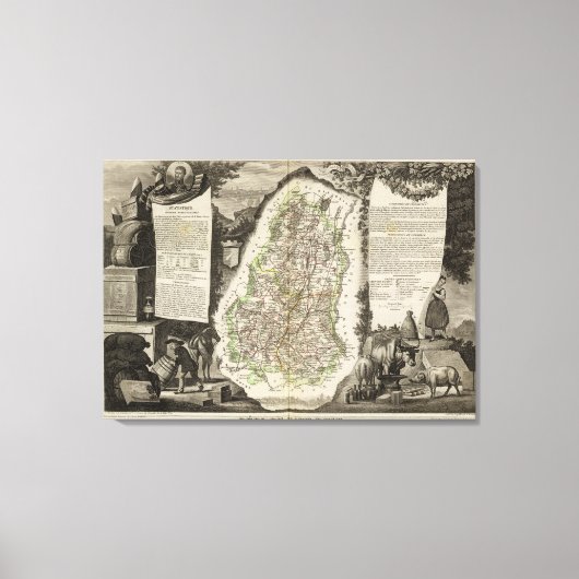 Dept. Du Haut Rhin Canvas Afdruk (Voorkant)