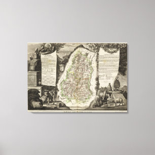Dept. Du Haut Rhin Canvas Afdruk
