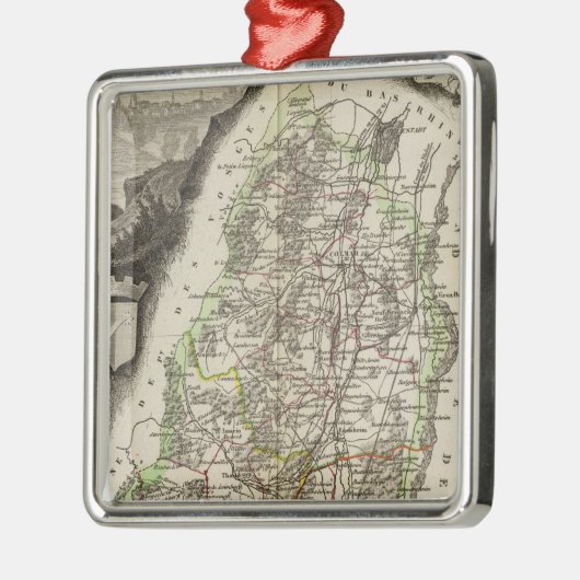 Dept. Du Haut Rhin Metalen Ornament (Links)