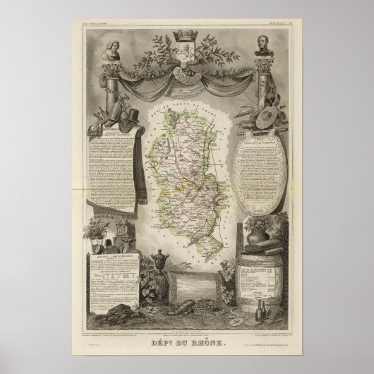 Dept Du Rhone Poster (Voorkant)