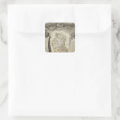 Dept Du Rhone Vierkante Sticker (Tas)