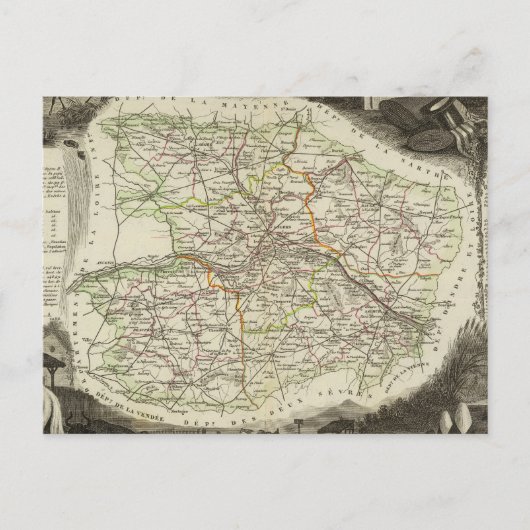 Dept over hand en slaapmuis briefkaart (Voorkant)