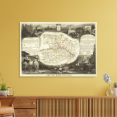 Dept over hand en slaapmuis canvas afdruk (Insitu (Woonkamer))