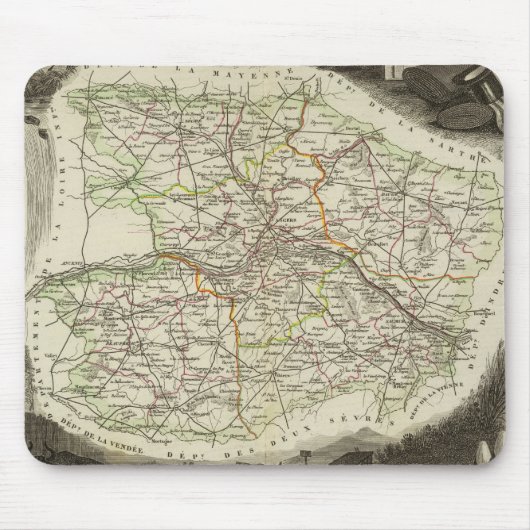 Dept over hand en slaapmuis muismat (Voorkant)