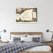 Dept over lage Alpen Canvas Afdruk (Insitu (Slaapkamer))