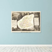 Dept over lage Alpen Canvas Afdruk (Insitu (Houten vloer))