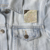 Dept over lage Alpen Vierkante Button 5,1 Cm (In situ)
