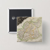 Dept over lage Alpen Vierkante Button 5,1 Cm (Voorkant /achterkant)