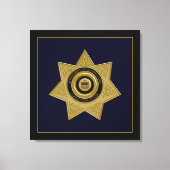 Dept van correcties, agent Badge Canvas Print (Voorkant)