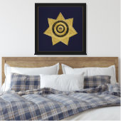 Dept van correcties, agent Badge Canvas Print (Insitu (Slaapkamer))