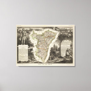 Dept. van de onderRijn Canvas Afdruk