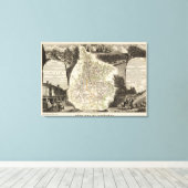 Dept van Htes Pyrenees Canvas Afdruk (Insitu (Houten vloer))