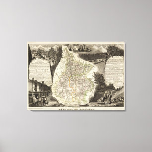 Dept van Htes Pyrenees Canvas Afdruk